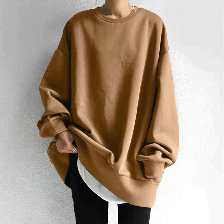 Sweat Oversize Noir | Coton | Minimaliste & Confortable