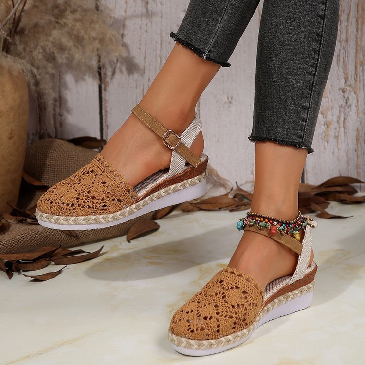 Espadrilles Bohème Crochet | Style Naturel et Détente Estivale