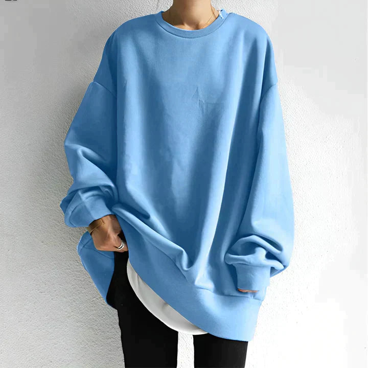 Sweat Oversize Noir | Coton | Minimaliste & Confortable