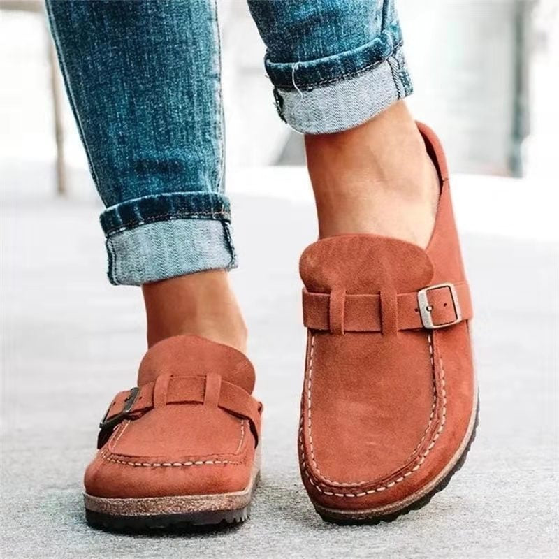 Mocassin Élégance Douce | Loafer Classique Boucle Femme