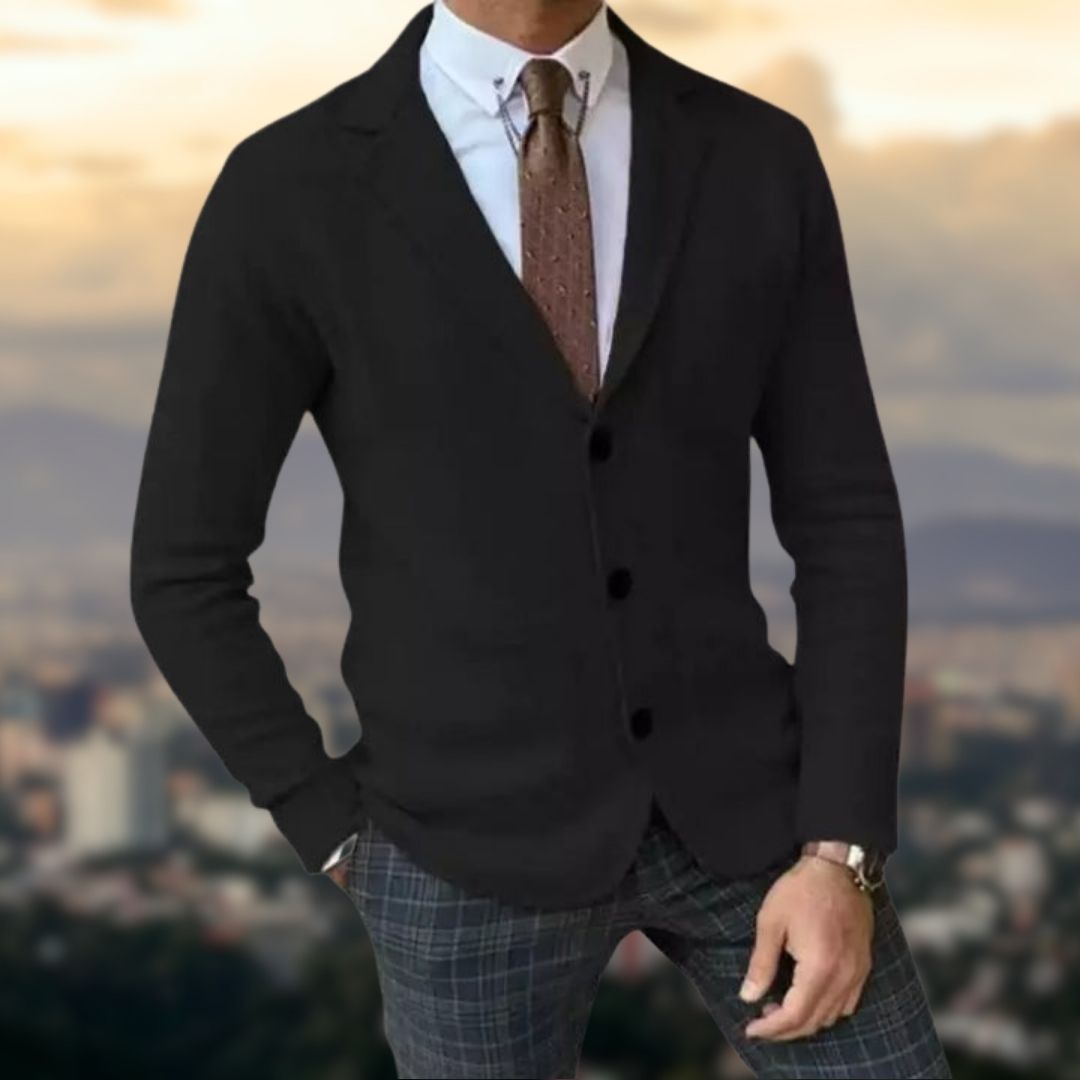 Blazer en Maille | Gris | Élégant et Confortable