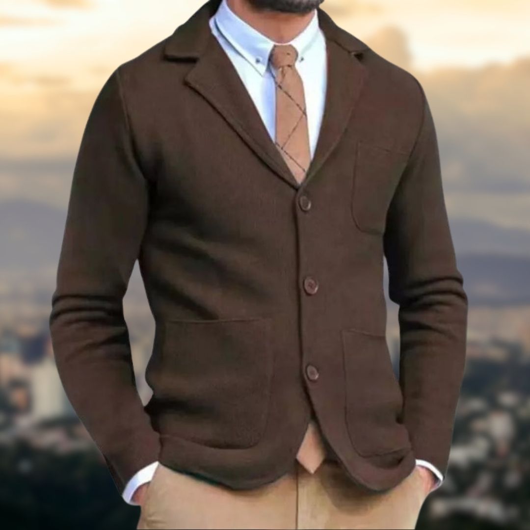 Blazer en Maille | Gris | Élégant et Confortable