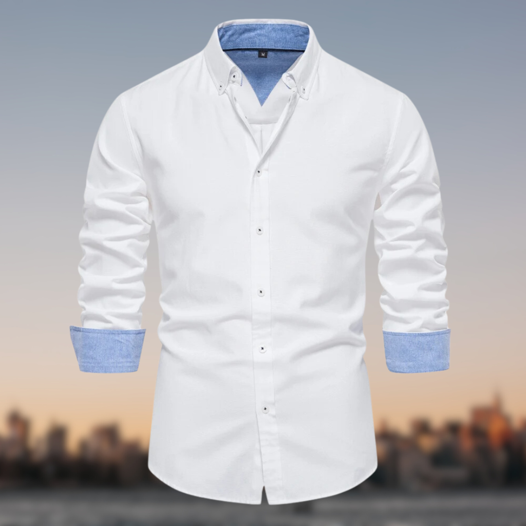 Chemise Classique | Bleu Ciel | Élégante et Confortable