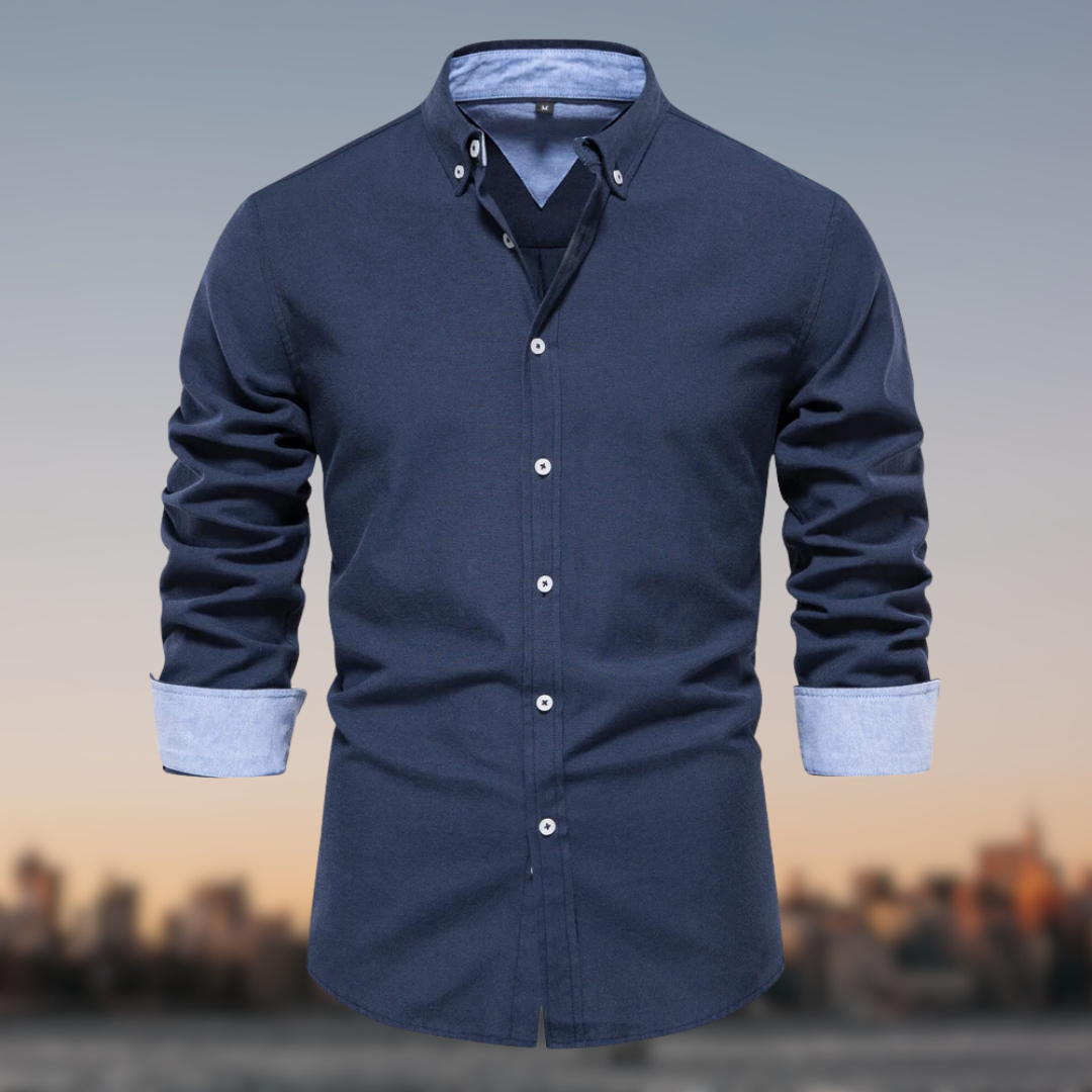 Chemise Classique | Bleu Ciel | Élégante et Confortable
