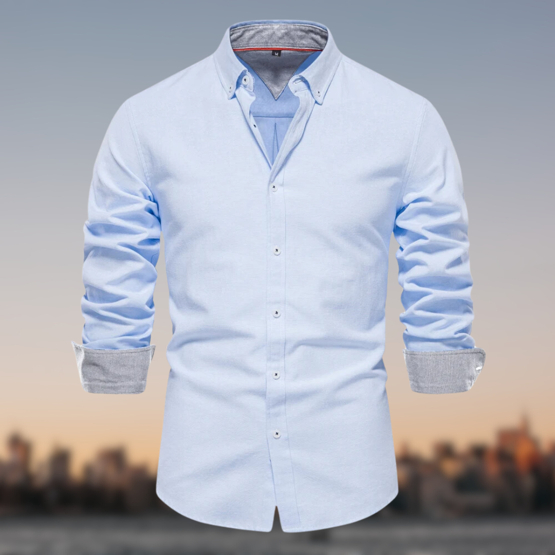 Chemise Classique | Bleu Ciel | Élégante et Confortable