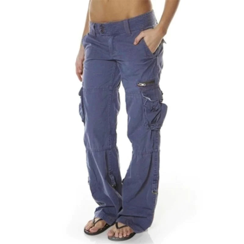 Pantalon Cargo Noir | Coton | Style Décontracté & Fonctionnel