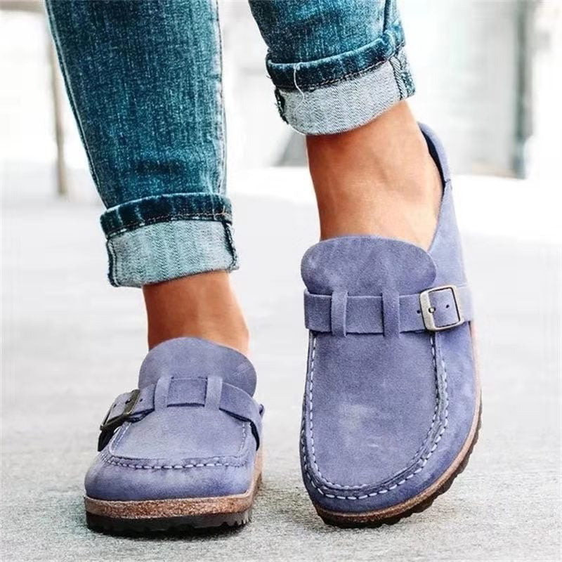 Mocassin Élégance Douce | Loafer Classique Boucle Femme