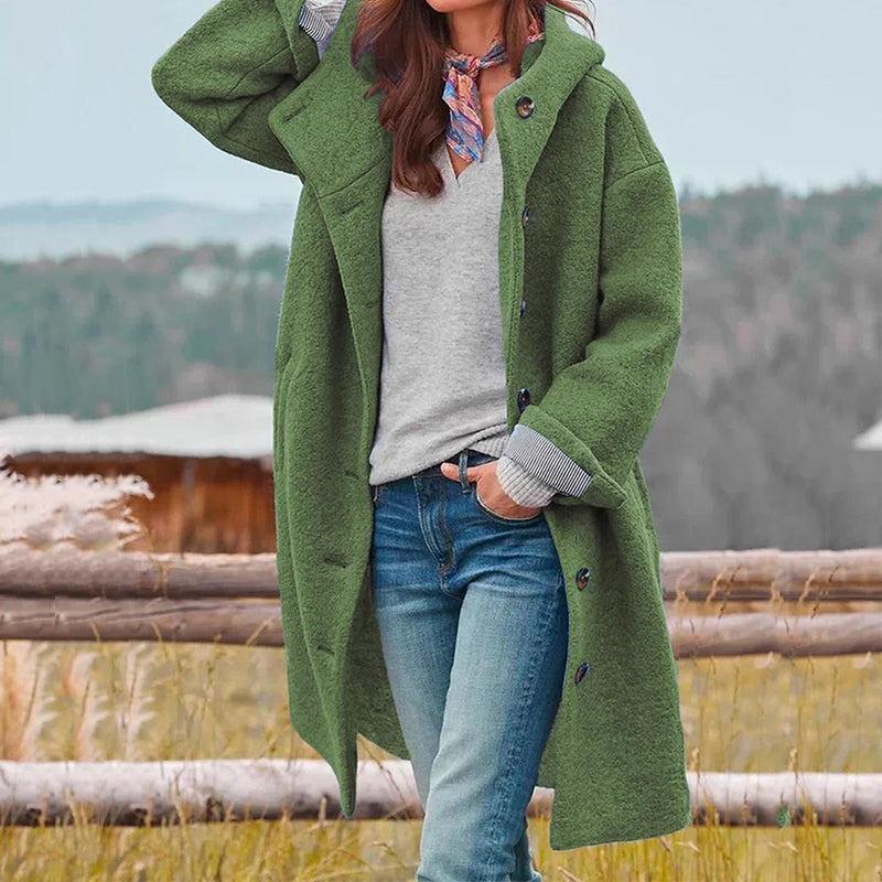 Manteau Long en Laine | Coupe Oversize | Chaud et Élégant