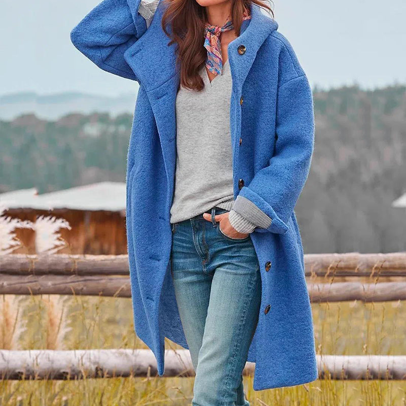 Manteau Long en Laine | Coupe Oversize | Chaud et Élégant