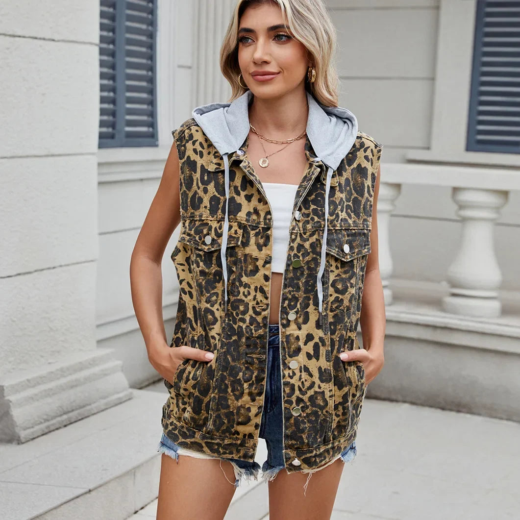 Gilet Sans Manches Léopard | Esprit Urbain et Touche Sauvage