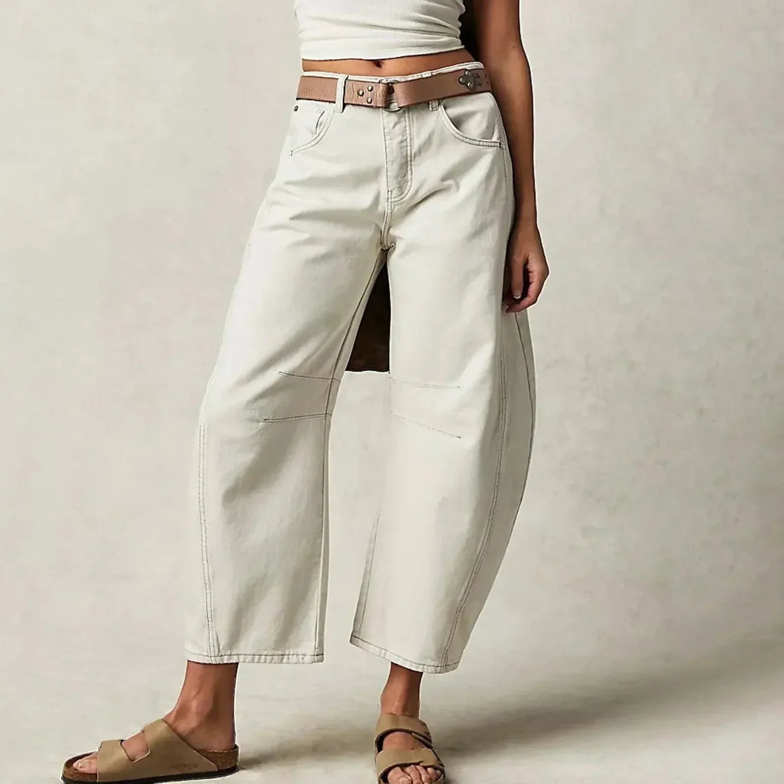 Pantalon Large en Coton | Coton | Confort Décontracté & Style Moderne
