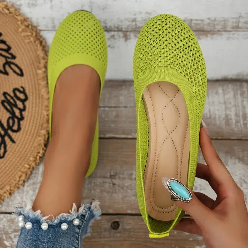 Ballerines en Maille Respirante | Légèreté et Élégance Décontractée