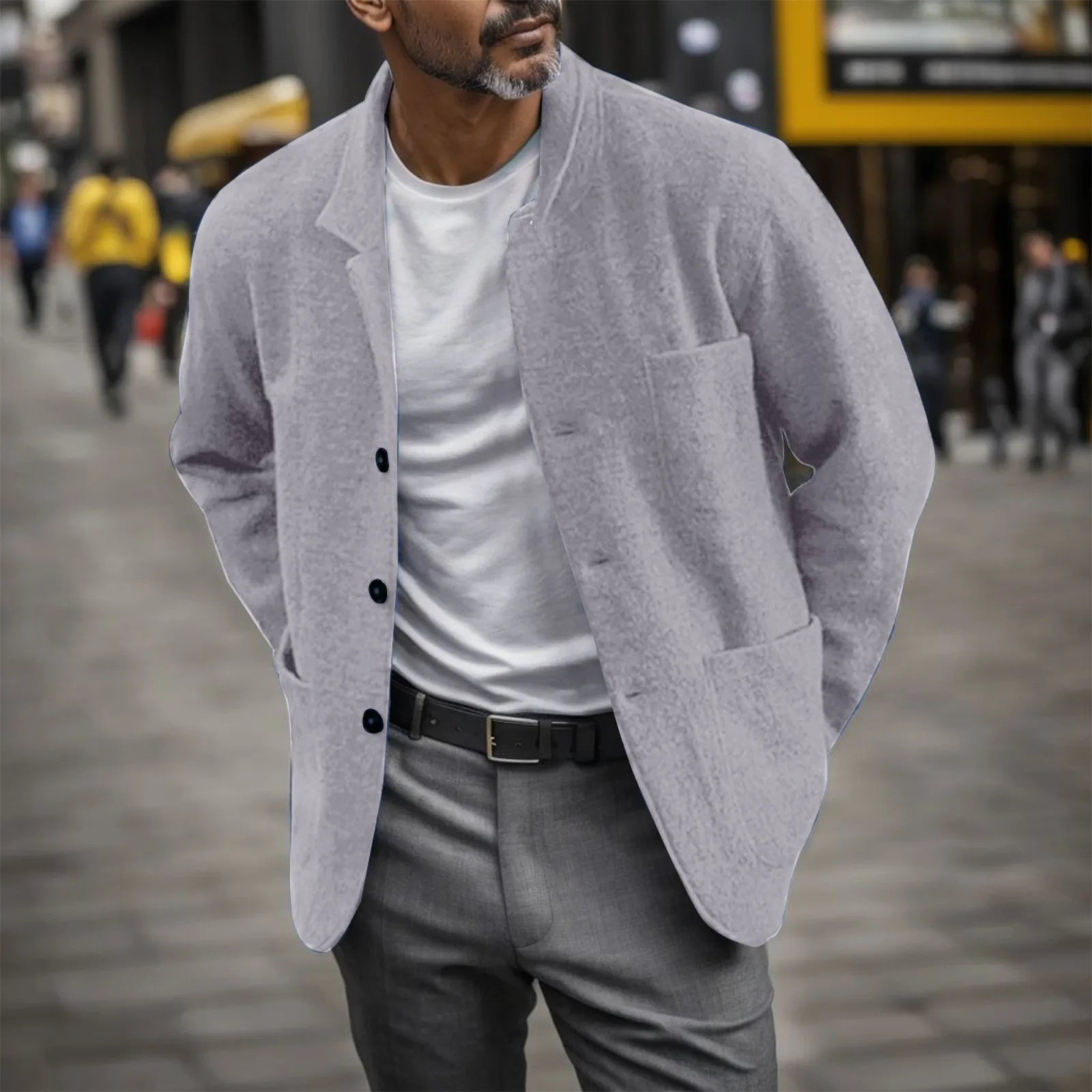 Veste Casual Chic | Bleu | Élégante et Légère