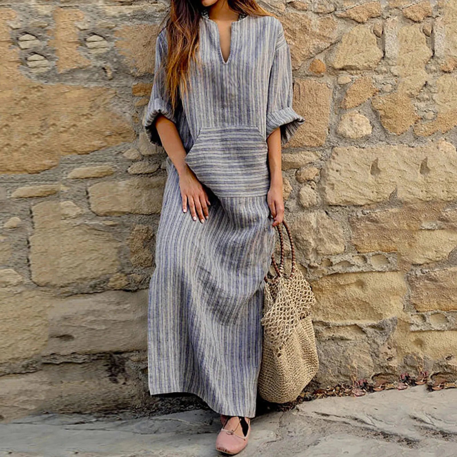 Robe en Lin | Style Décontracté | Légère et Aérée