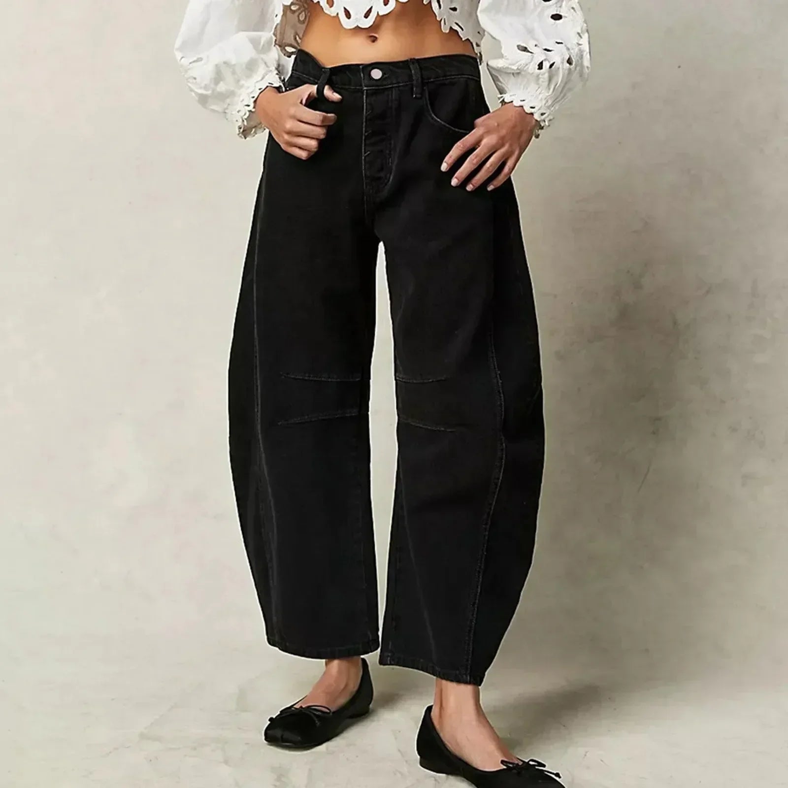 Pantalon Large en Coton | Coton | Confort Décontracté & Style Moderne
