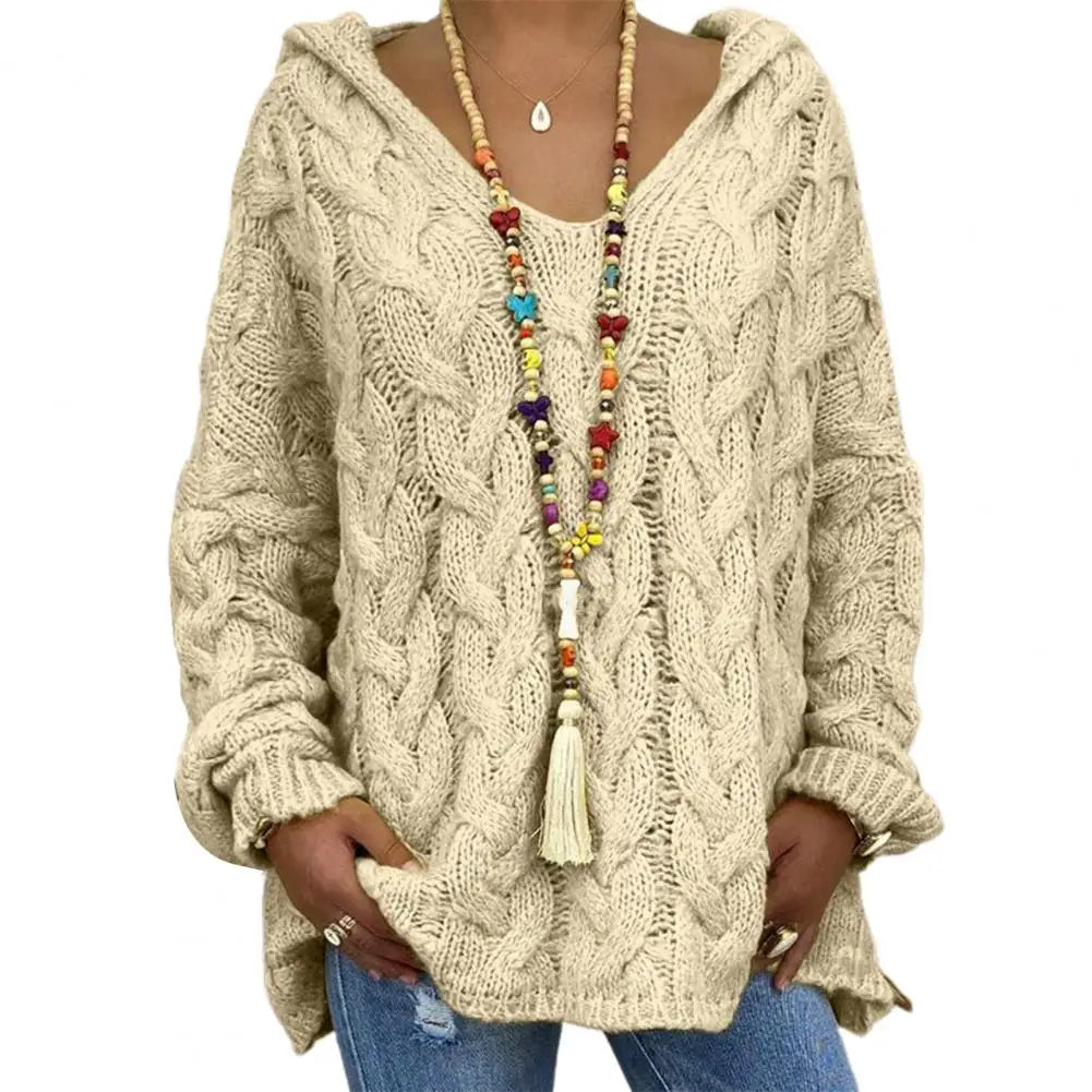 Maya - Pull Oversize Torsadé Turquoise | Confortable | Tendance Hivernale