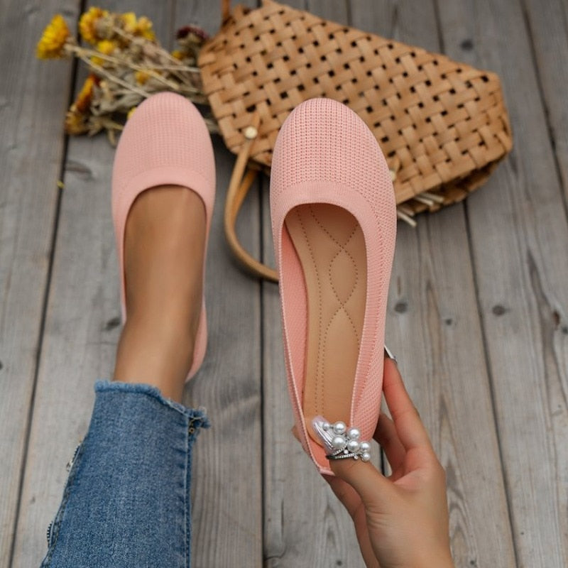 Ballerines en Maille Respirante | Légèreté et Élégance Décontractée