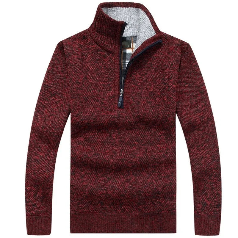 Pull Zippé | Gris | Chaud et Élégant