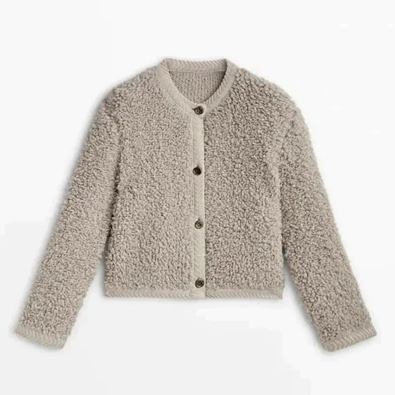 Veste Bouclée | Noire | Chaude et Tendance