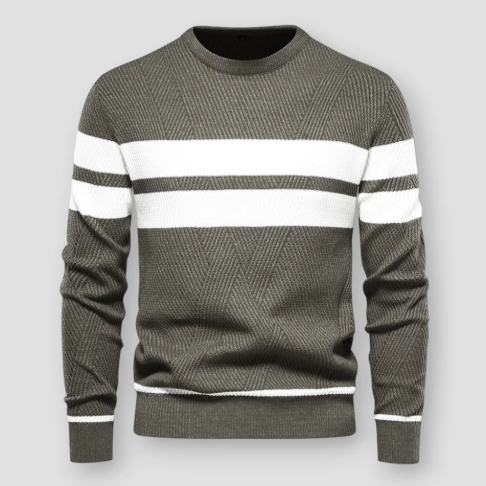 Pull à Rayures | Bleu & Blanc | Chaud et Moderne