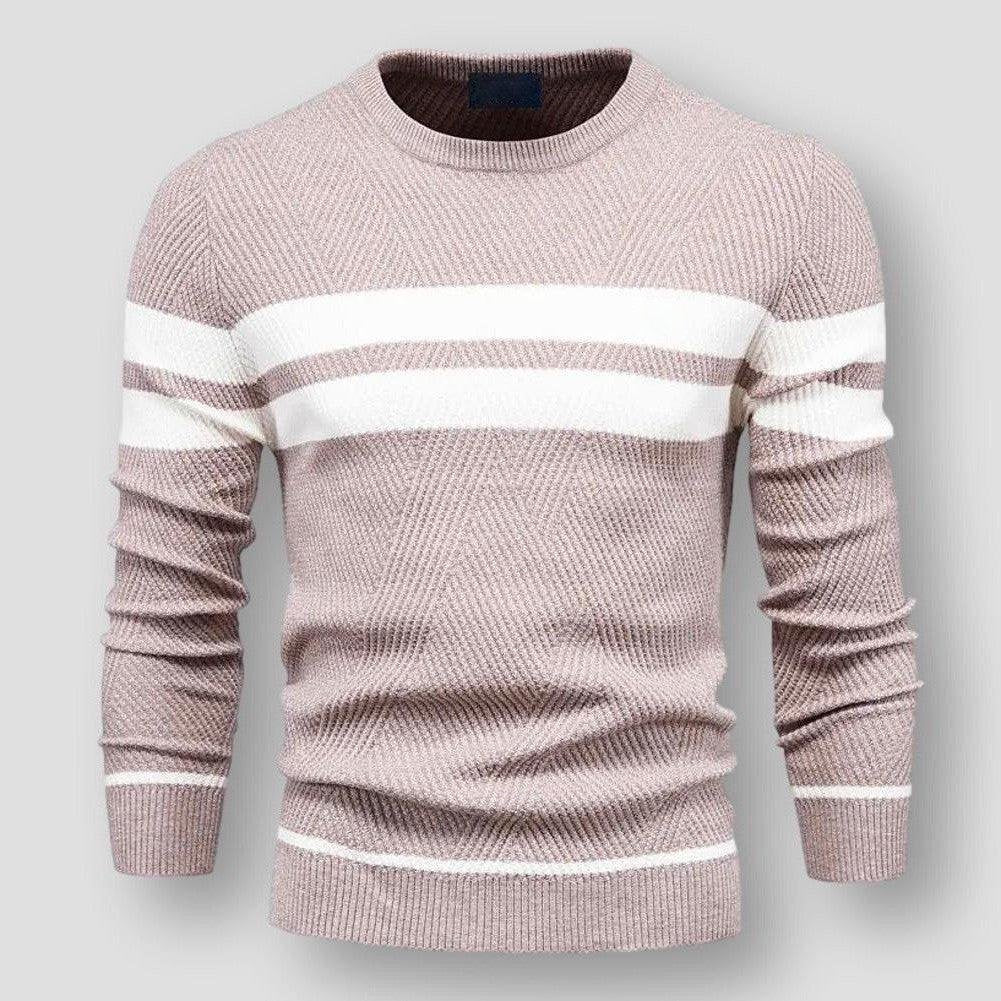 Pull à Rayures | Bleu & Blanc | Chaud et Moderne