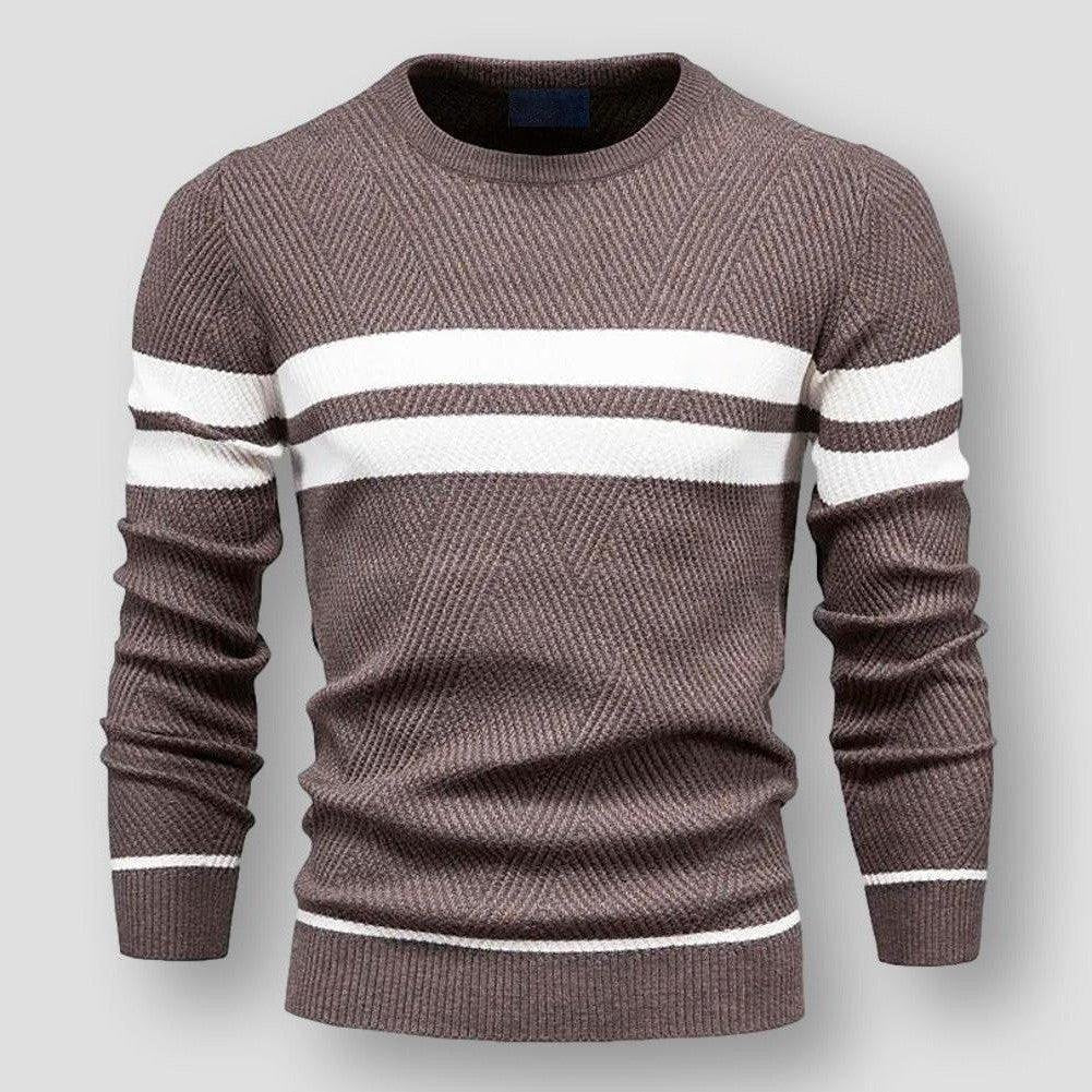 Pull à Rayures | Bleu & Blanc | Chaud et Moderne