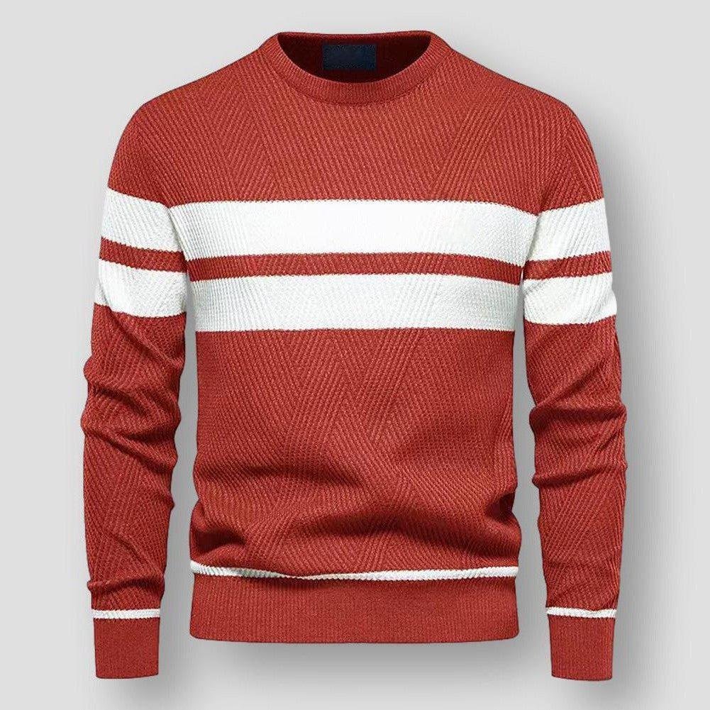 Pull à Rayures | Bleu & Blanc | Chaud et Moderne