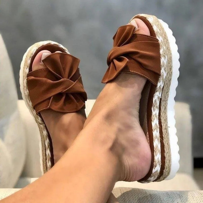 Sandales à Nœud Plateforme | Confort Chic en Mode Estival