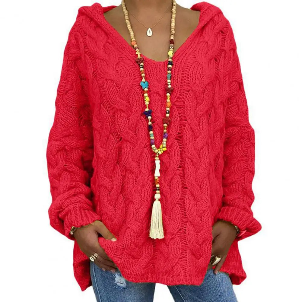 Maya - Pull Oversize Torsadé Turquoise | Confortable | Tendance Hivernale