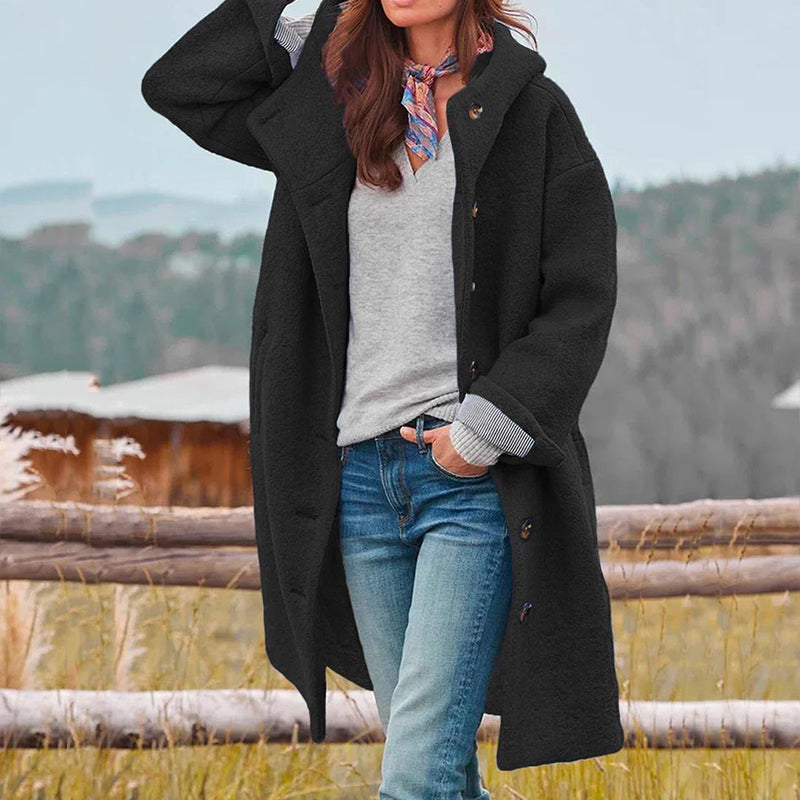 Manteau Long en Laine | Coupe Oversize | Chaud et Élégant