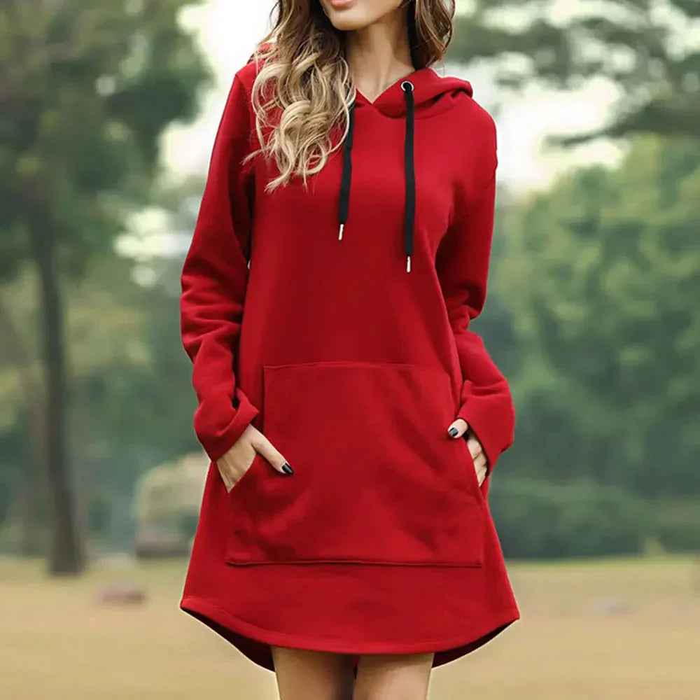 Lina - Robe Sweat à Capuche | Confort & Style Décontracté | Douce & Chaleureuse
