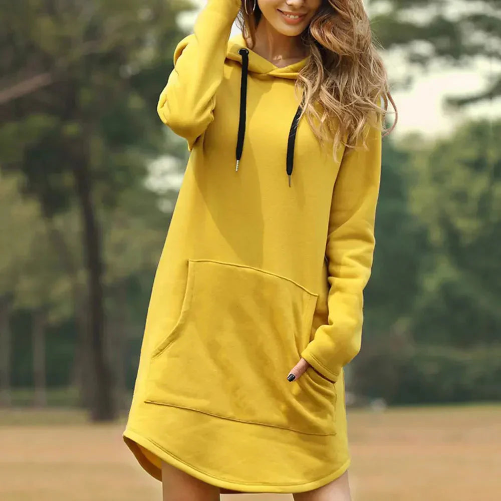 Lina - Robe Sweat à Capuche | Confort & Style Décontracté | Douce & Chaleureuse