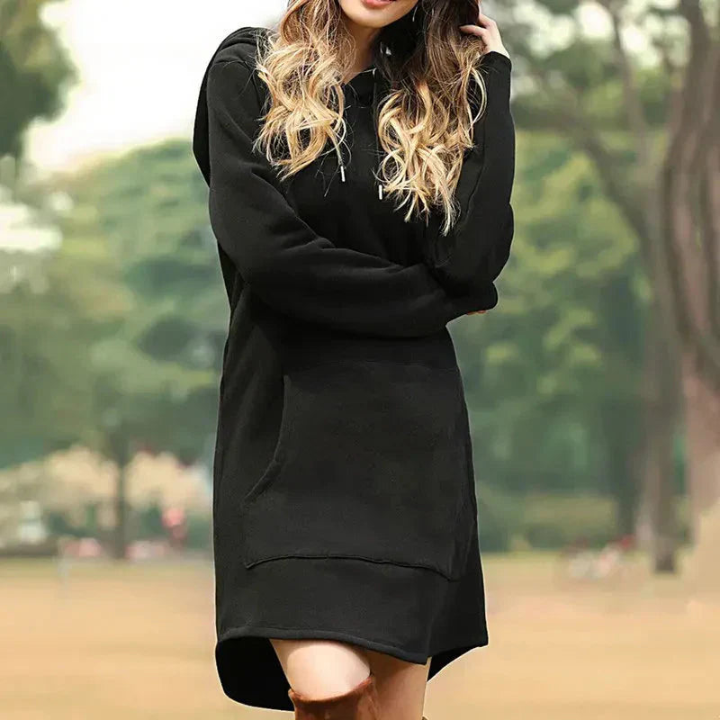 Lina - Robe Sweat à Capuche | Confort & Style Décontracté | Douce & Chaleureuse