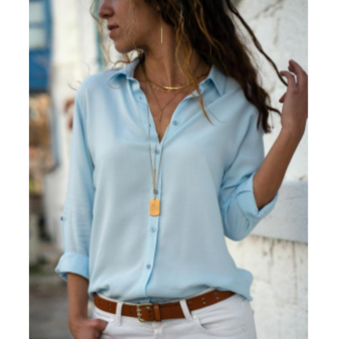 Chemise Classique Fluide | Élégance Vibrante au Quotidien