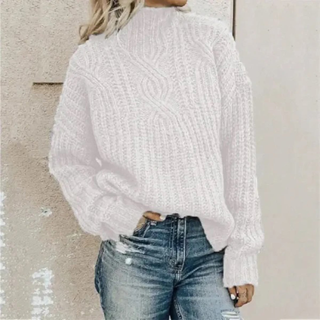 Pull Torsadé Noir | Coton | Chaud, Classique et Confortable