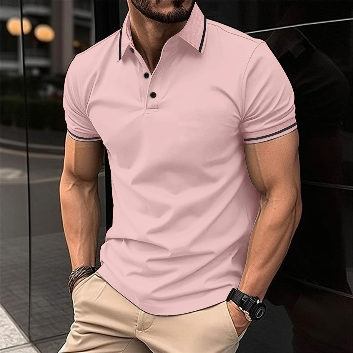 Polo Rose Élégant | Coton Doux | Style Décontracté