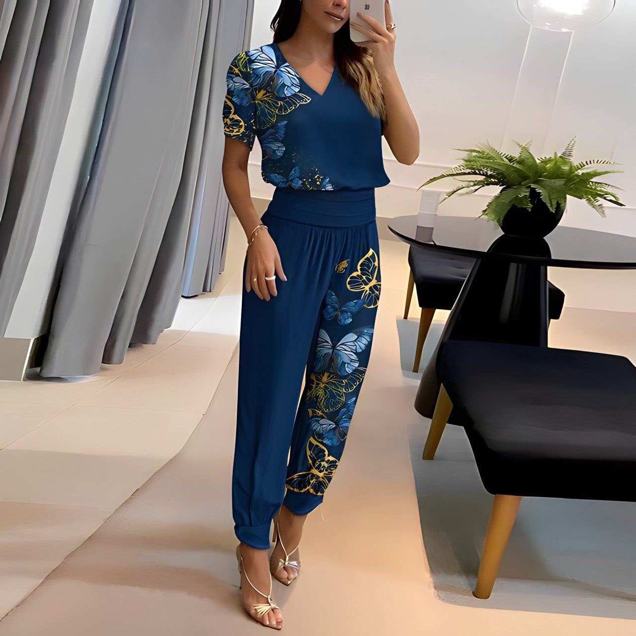 Combinaison Fleurie | Viscose | Élégante & Fluide