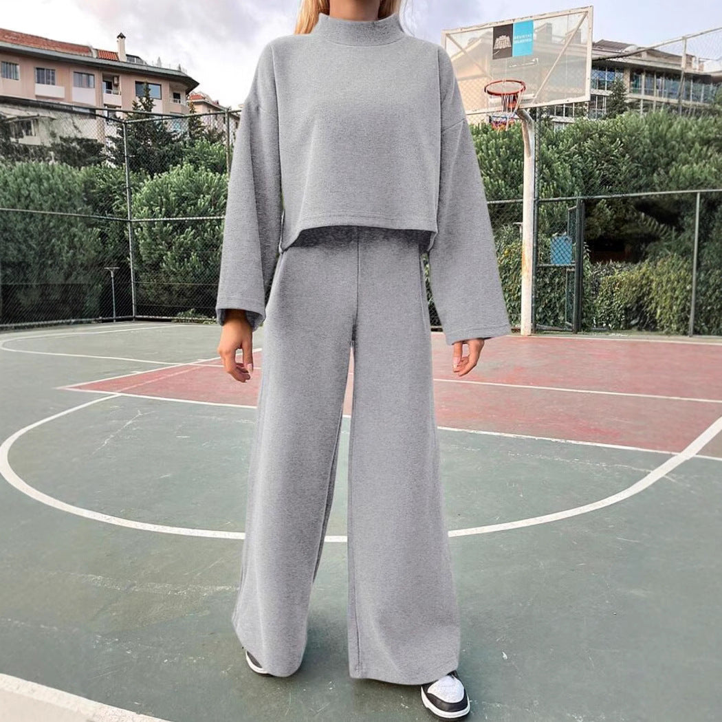 Ensemble Décontracté Deux Pièces en Maille | Confort Minimaliste et Silhouette Ample