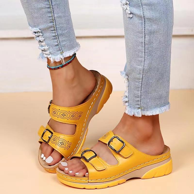 Sandales Compensées à Brides | Confort Chic