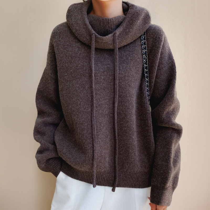 Pull Oversize à Col Roulé | Chaud & Stylé | Confort en Maille