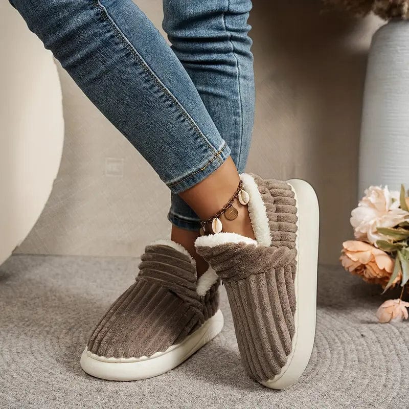 Chaleur Douce | Chaussons Cocooning à Semelle Épaisse