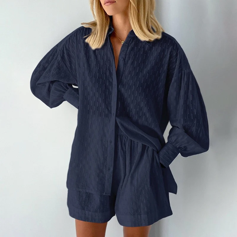 Ensemble Chemise Oversize & Short Texturé | Légèreté d'Été
