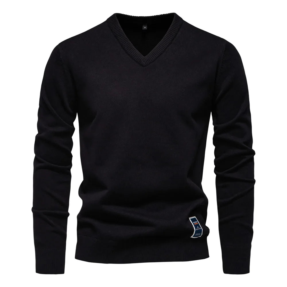 Pull Col V Homme | Coton | Élégant & Confortable