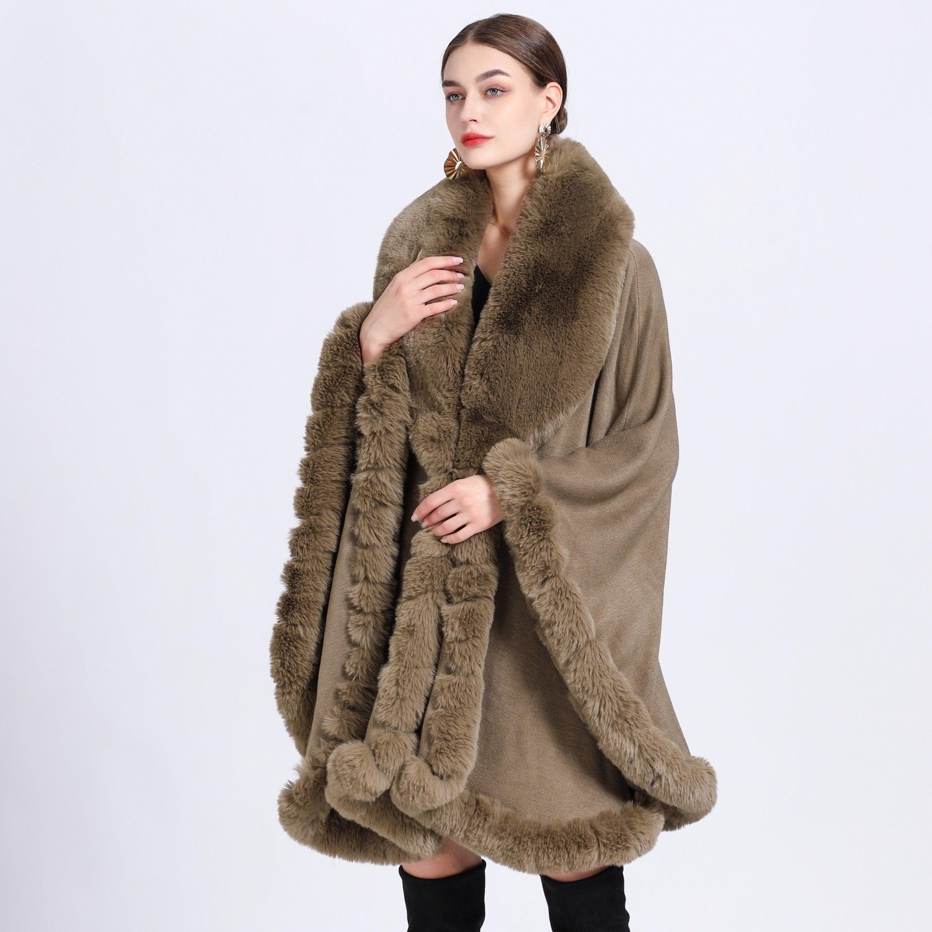 Isabella - Cape Élégante | Fausse Fourrure | Style Luxueux