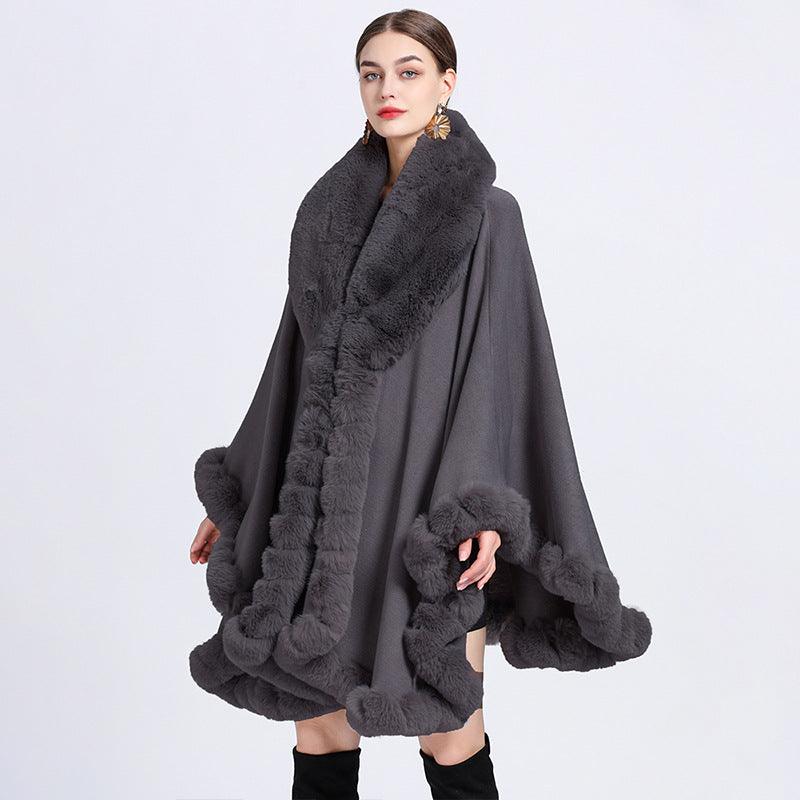 Isabella - Cape Élégante | Fausse Fourrure | Style Luxueux