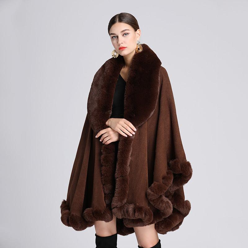 Isabella - Cape Élégante | Fausse Fourrure | Style Luxueux