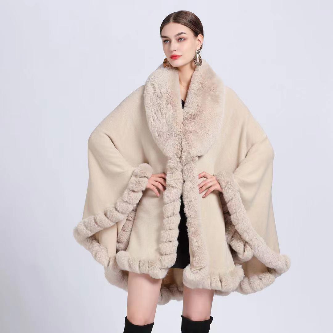 Isabella - Cape Élégante | Fausse Fourrure | Style Luxueux