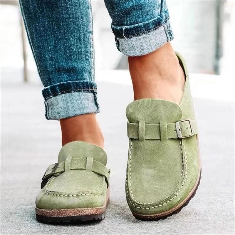 Mocassin Élégance Douce | Loafer Classique Boucle Femme