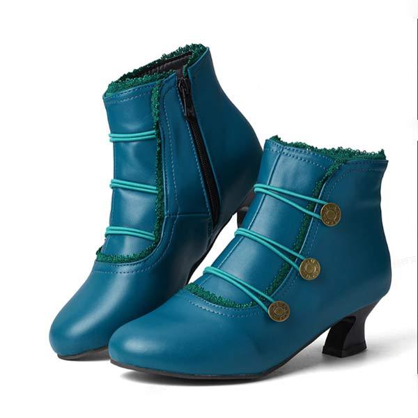 Bottines Boutonnées | Élégance Classique & Détail Vintage