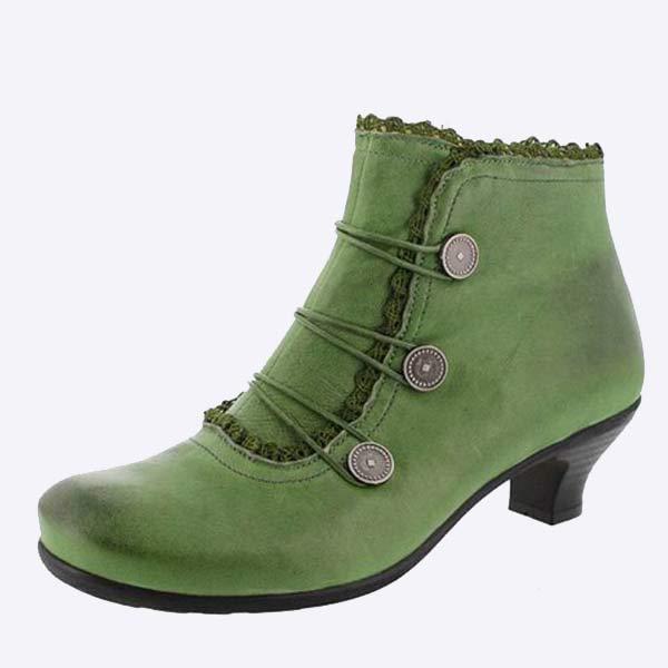 Bottines Boutonnées | Élégance Classique & Détail Vintage